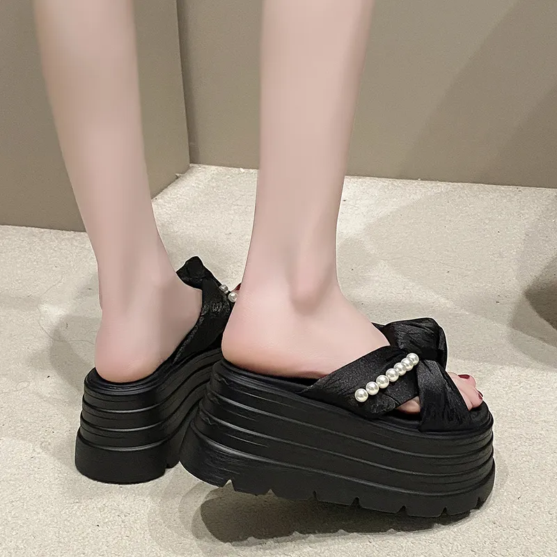 WOXXXN Slide Slippers Women's Black, Beige, Green-6
