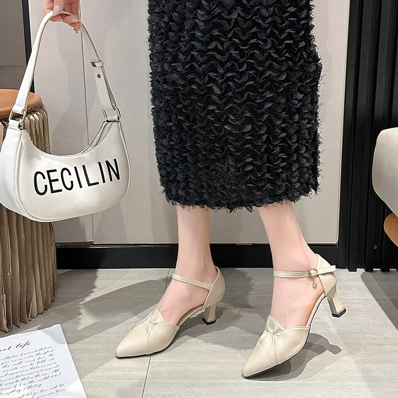 WOXXXN Chunky Heel High Heels Women's-1