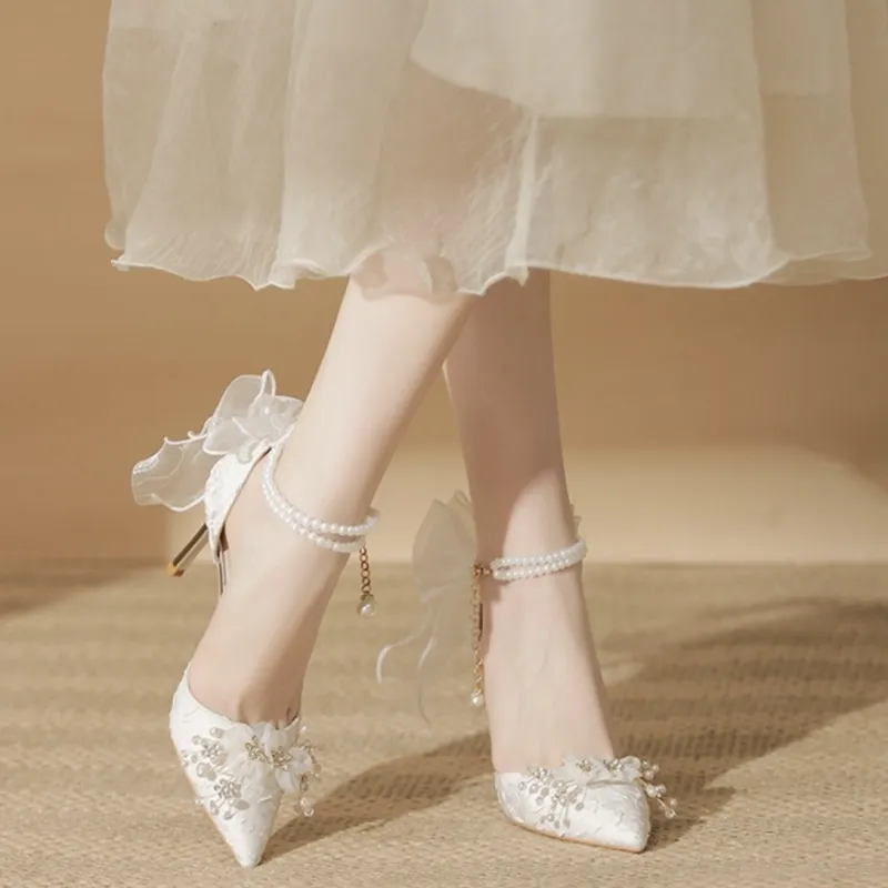WOXXXN High Heels Women's White-6