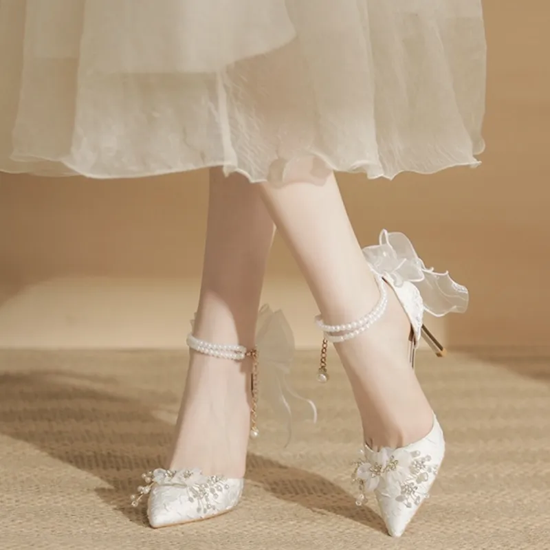 WOXXXN High Heels Women's White-0