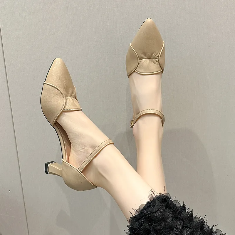 WOXXXN Chunky Heel High Heels Women's-7