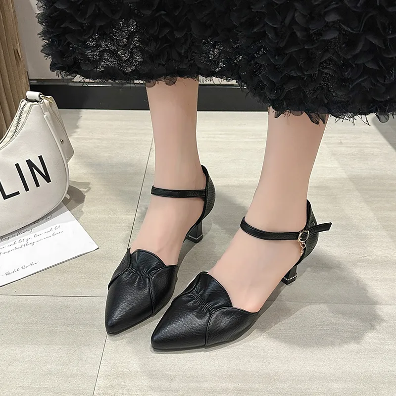 WOXXXN Chunky Heel High Heels Women's-10
