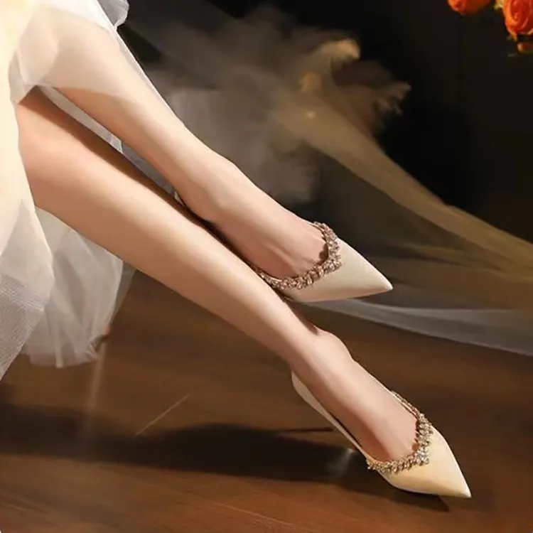 WOXXXN High Heels Women's Champagne Gold [Gift Box Set]-0