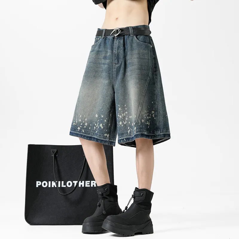 Topland Denim Shorts Unisex Vintage Blue-2