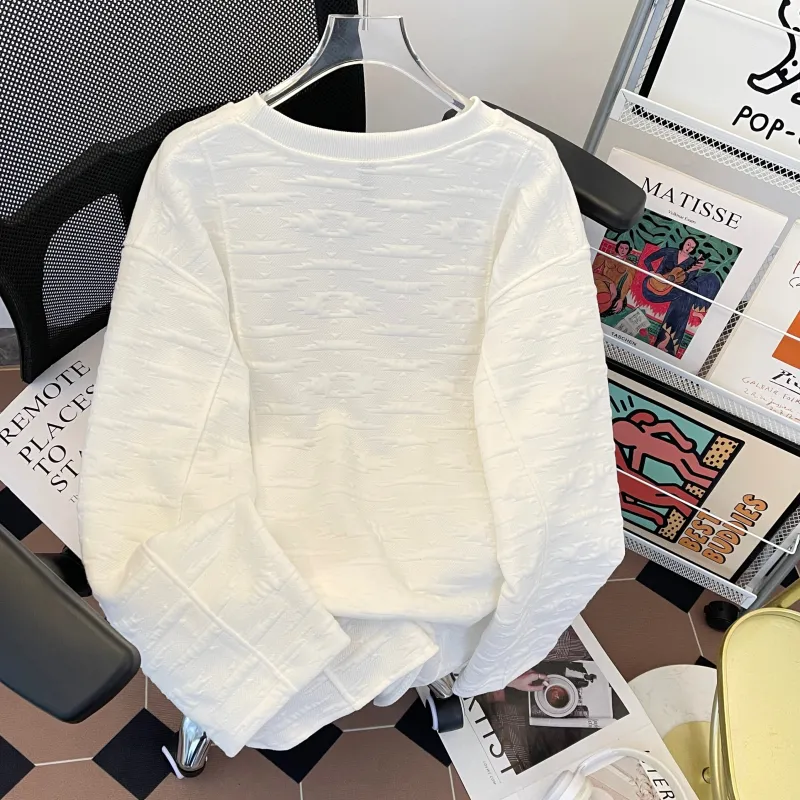Topland Sweatshirt Set Unisex White-4