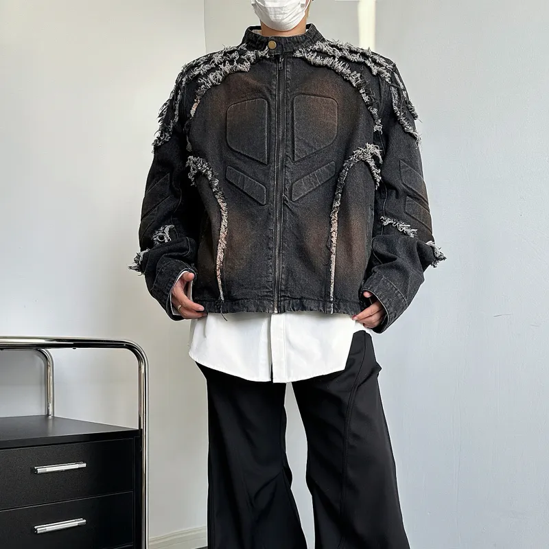 TESTUNG Classic Denim Jacket Unisex-4