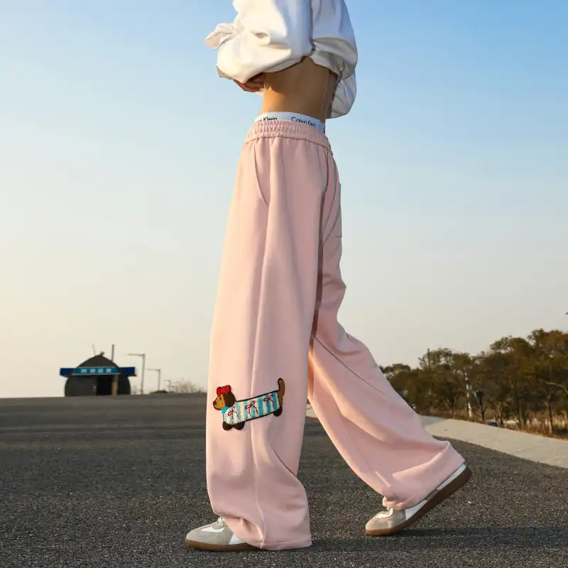 Topland Casual Pants Unisex Pink-4