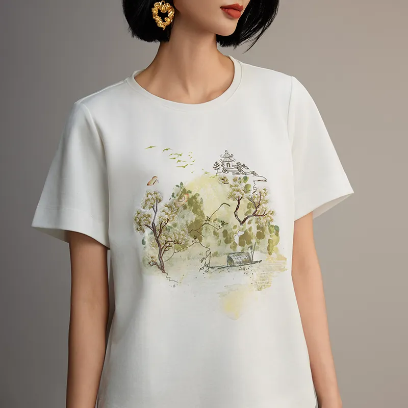 ROSESTUDIOBYGUOPEI T Shirt Women's White-2