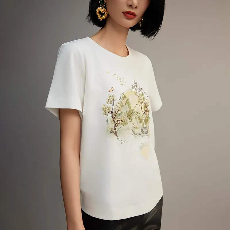 ROSESTUDIOBYGUOPEI T Shirt Women's White-3