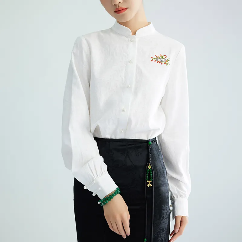 ROSESTUDIOBYGUOPEI Shirt Women's White-2