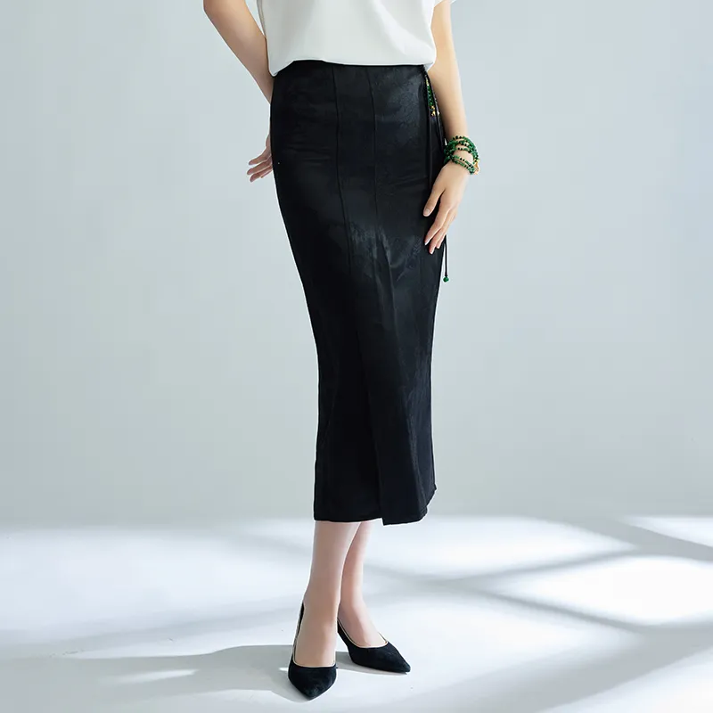ROSESTUDIOBYGUOPEI Casual Long Skirts Women's-5