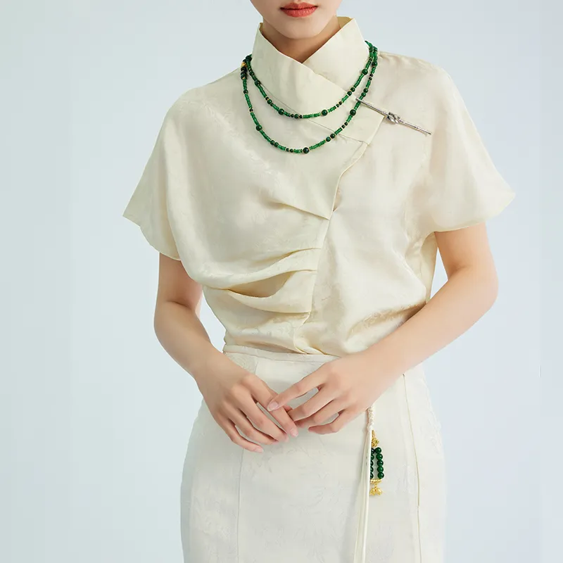 ROSESTUDIOBYGUOPEI Shirt Women's Beige-2