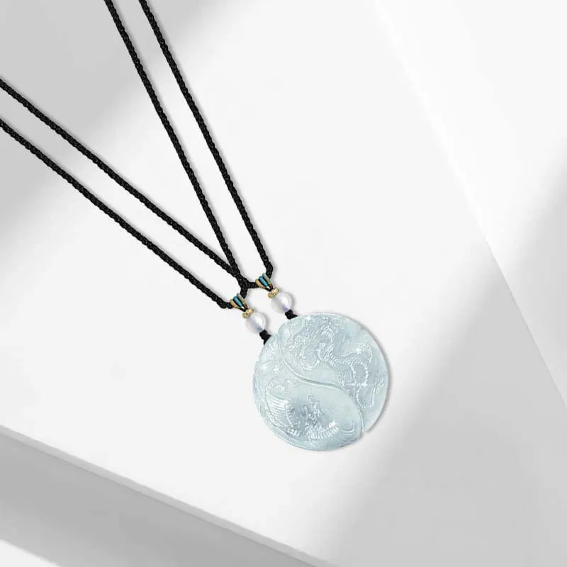 Jingleo Serpentine Jade Necklaces Unisex-1