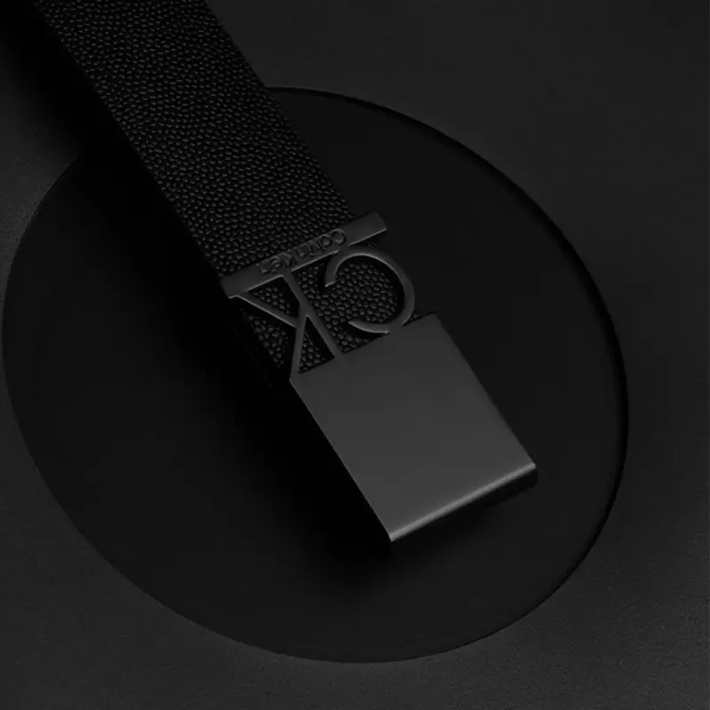 CALVIN KLEIN Cow Leather Belts Unisex 3.3CM-2
