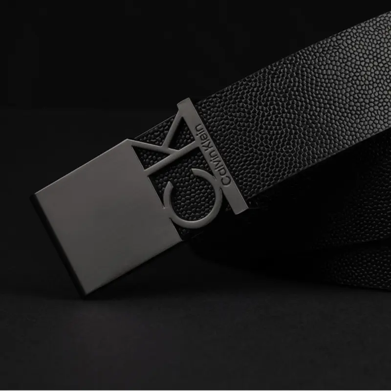 CALVIN KLEIN Cow Leather Belts Unisex 3.3CM-1