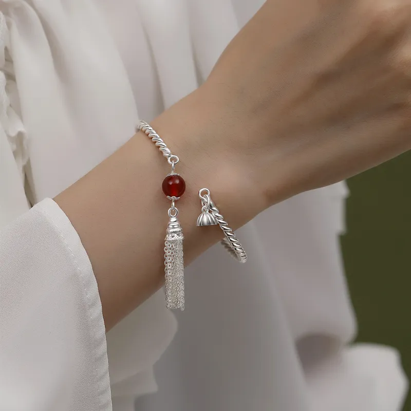 Otoshi 999 Fine Silver Bangles Women's Bestie/Couple-7