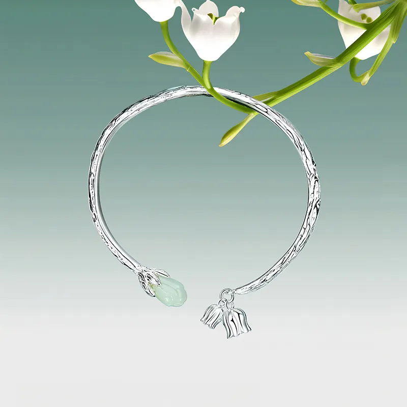 Otoshi S999 Fine Silver Bangles Women's Bestie/Couple Love Saint Birthday Anniversary Confession Gift-3