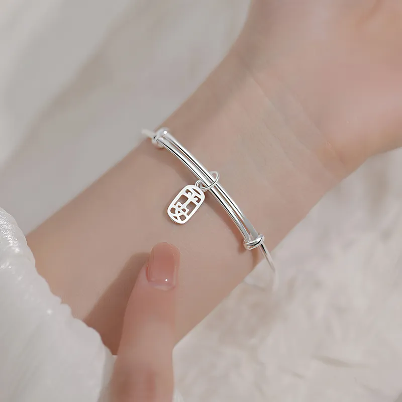 Otoshi S999 Sterling Silver Bracelets Women's Bestie/Couple Love Birthday Anniversary Confession Gift-4