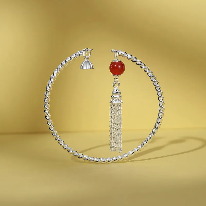 Otoshi 999 Fine Silver Bangles Women's Bestie/Couple-1