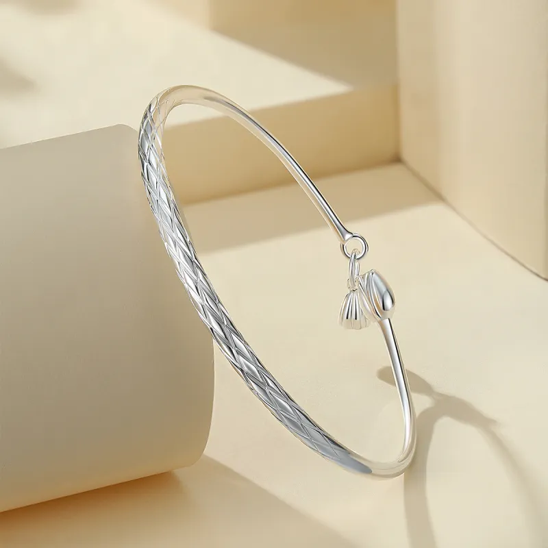 Otoshi S999 Fine Silver Bangles Women's-3