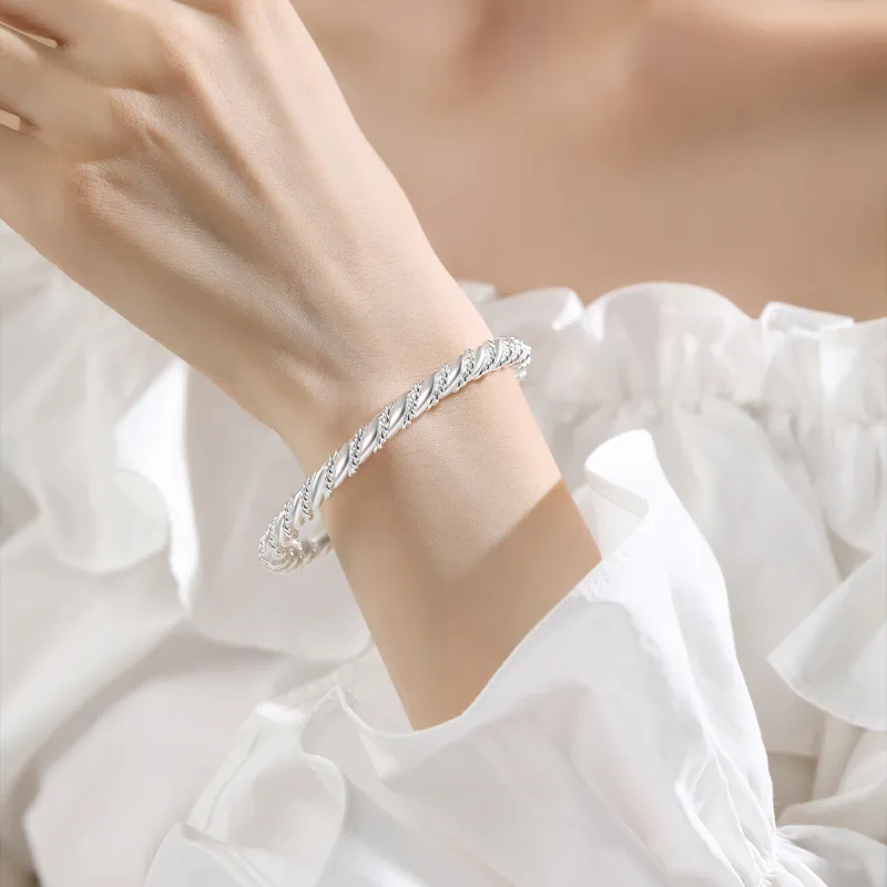 Otoshi S999 Bangles Women's Bestie/Couple Love Birthday Anniversary Confession Gift-1
