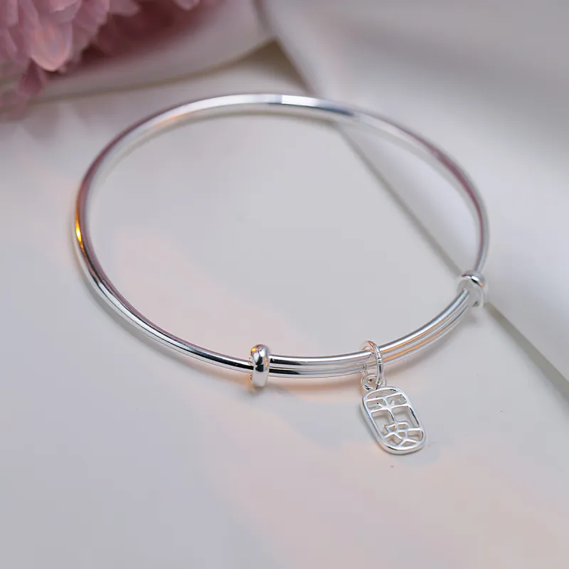 Otoshi S999 Sterling Silver Bracelets Women's Bestie/Couple Love Birthday Anniversary Confession Gift-3