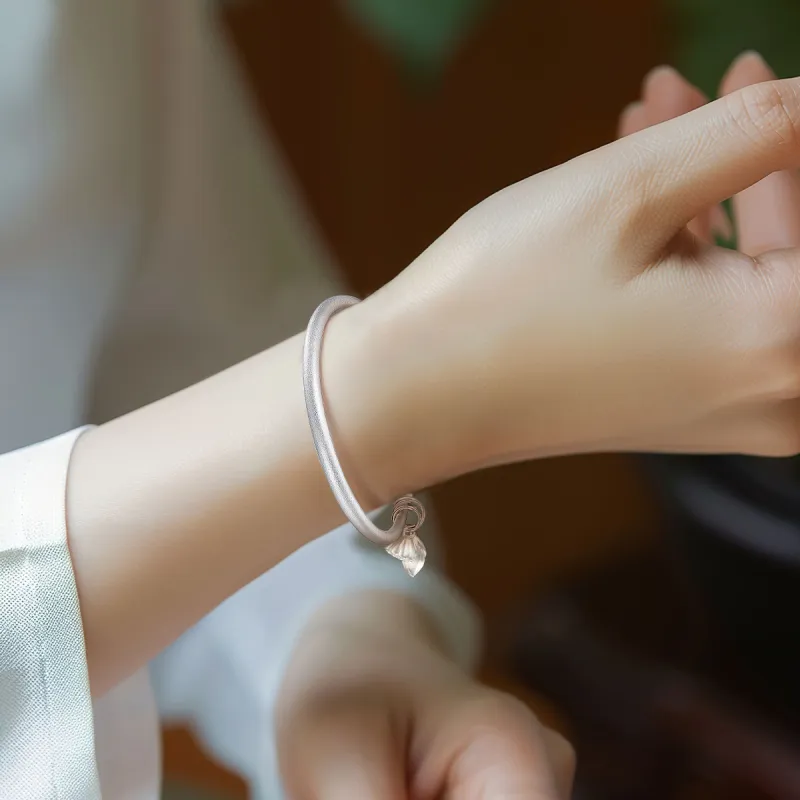 Otoshi S999 Fine Silver Bangles Women's-5