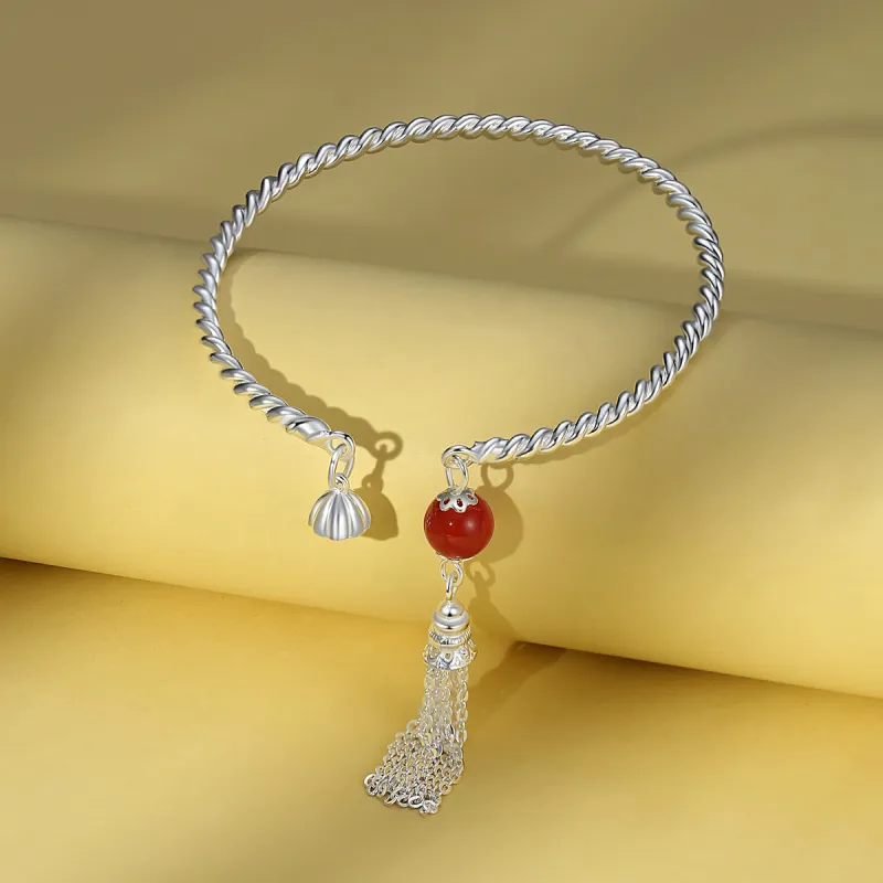 Otoshi 999 Fine Silver Bangles Women's Bestie/Couple-3