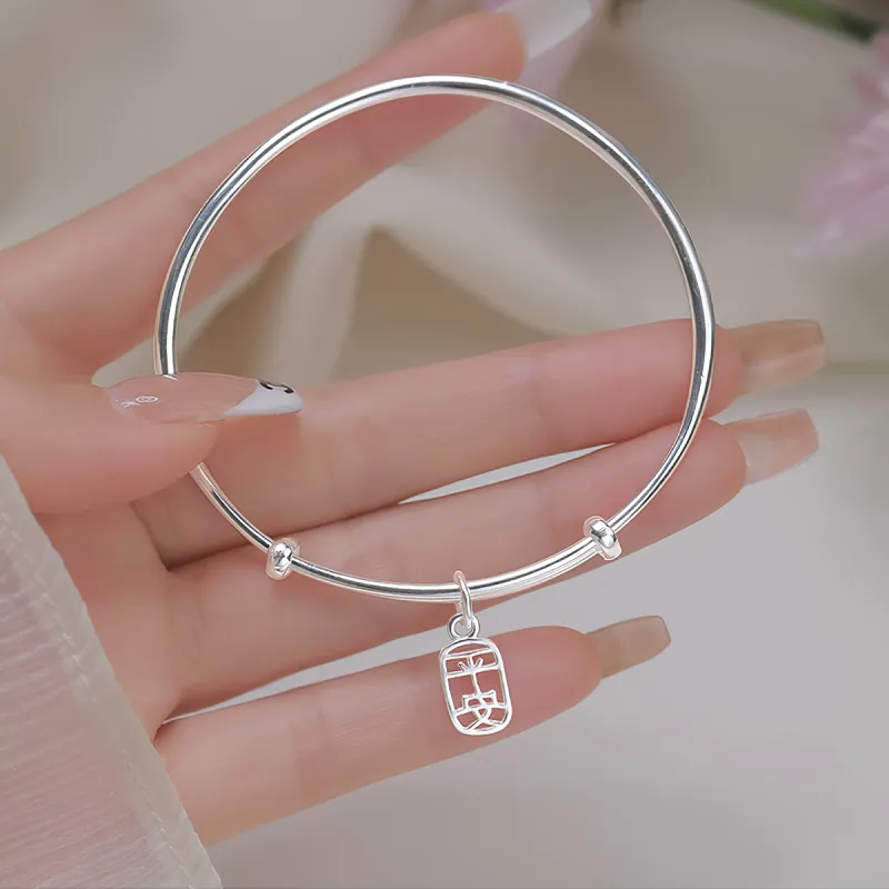 Otoshi S999 Sterling Silver Bracelets Women's Bestie/Couple Love Birthday Anniversary Confession Gift-1