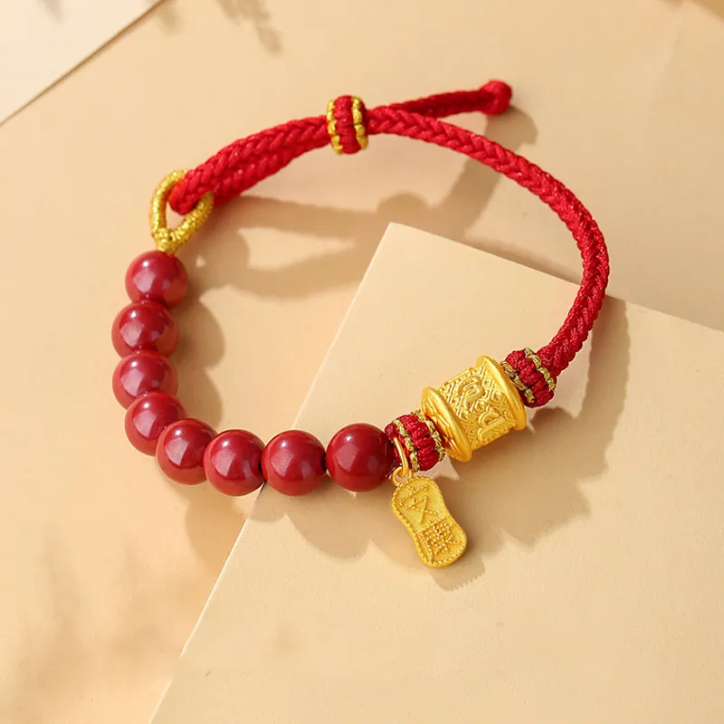 Otoshi Reconstructed Cinnabar Bracelets Women's-2