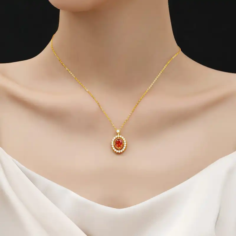 Otoshi S925 Silver Necklaces Women's Bestie/Couple Love Confession Birthday Anniversary Love Confession Gift-3