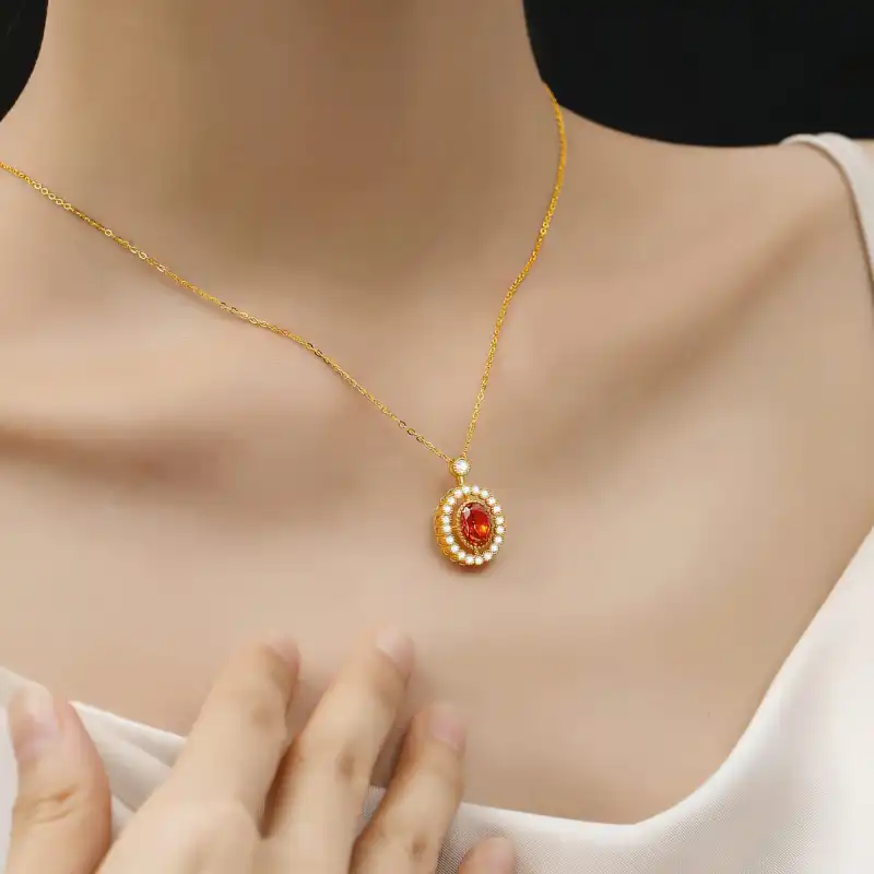 Otoshi S925 Silver Necklaces Women's Bestie/Couple Love Confession Birthday Anniversary Love Confession Gift-5