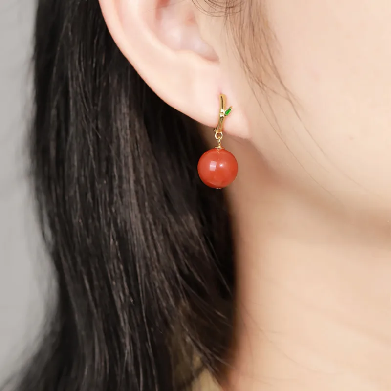 Otoshi Jade Earrings Women's-2