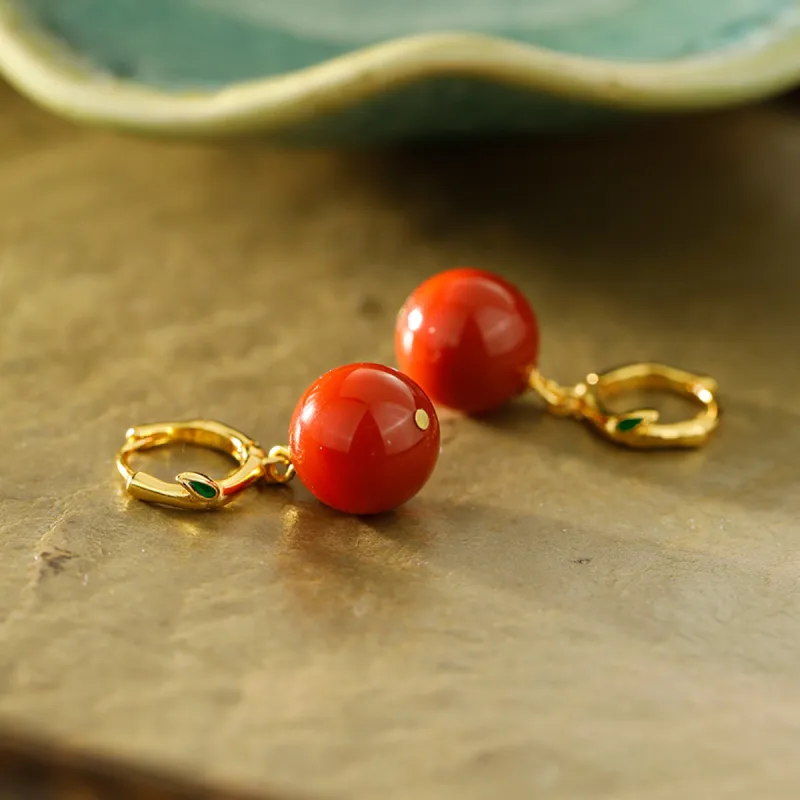 Otoshi Jade Earrings Women's-4
