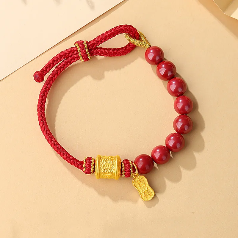 Otoshi Reconstructed Cinnabar Bracelets Women's-4