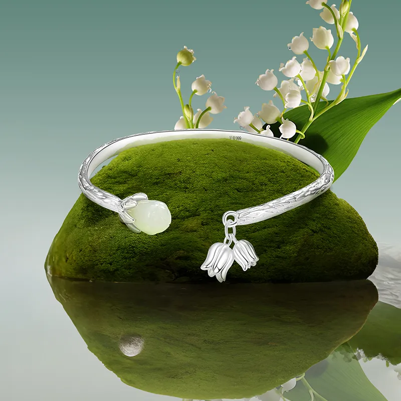Otoshi S999 Fine Silver Bangles Women's Bestie/Couple Love Saint Birthday Anniversary Confession Gift-5