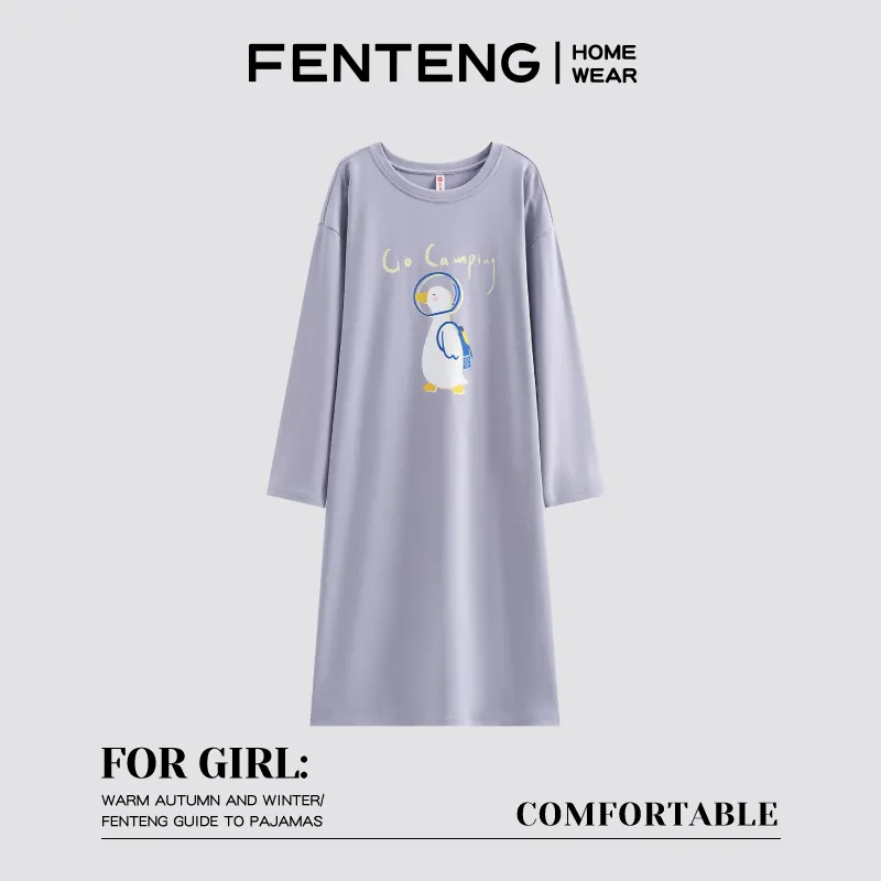 FENTENG Women's Nightgowns-21