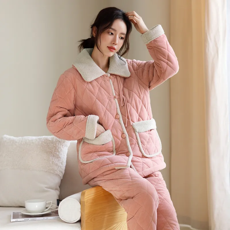 FENTENG Pajama Set Women's Rouge Pink-5