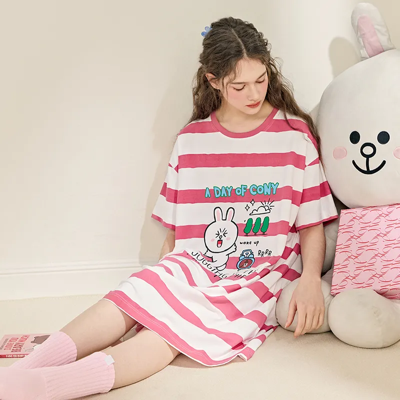 FENTENG Brown Bear Nightgown Women's-1