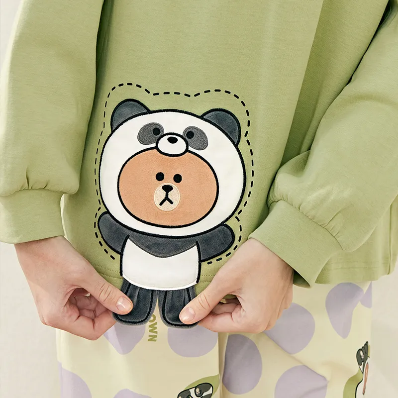 FENTENG x LINE FRIENDS Pajama Set Women's Image Color-1