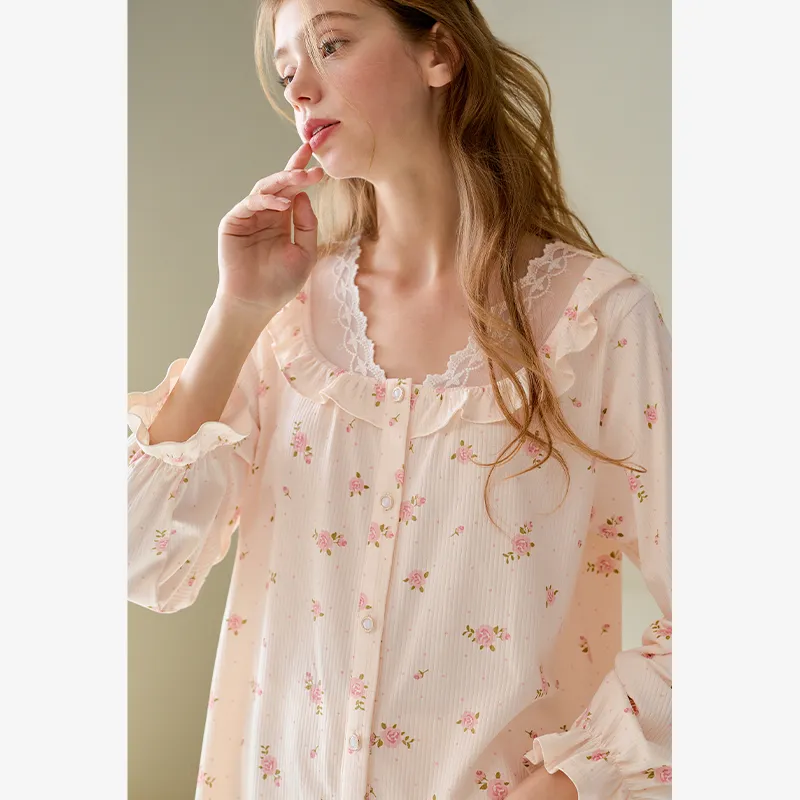 FENTENG Pajama Set Women's Light Shrimp-2