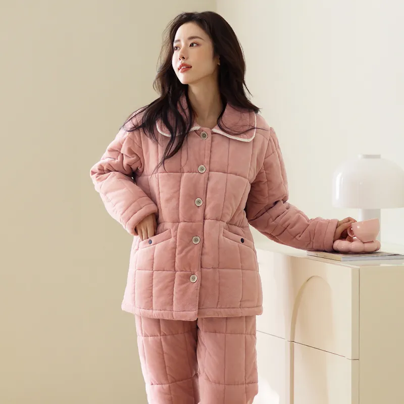 FENTENG Pajama Set Women's Rouge Pink-5