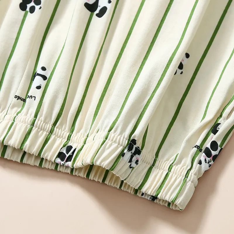FENTENG Pajama Set Women's Mustard Green-4
