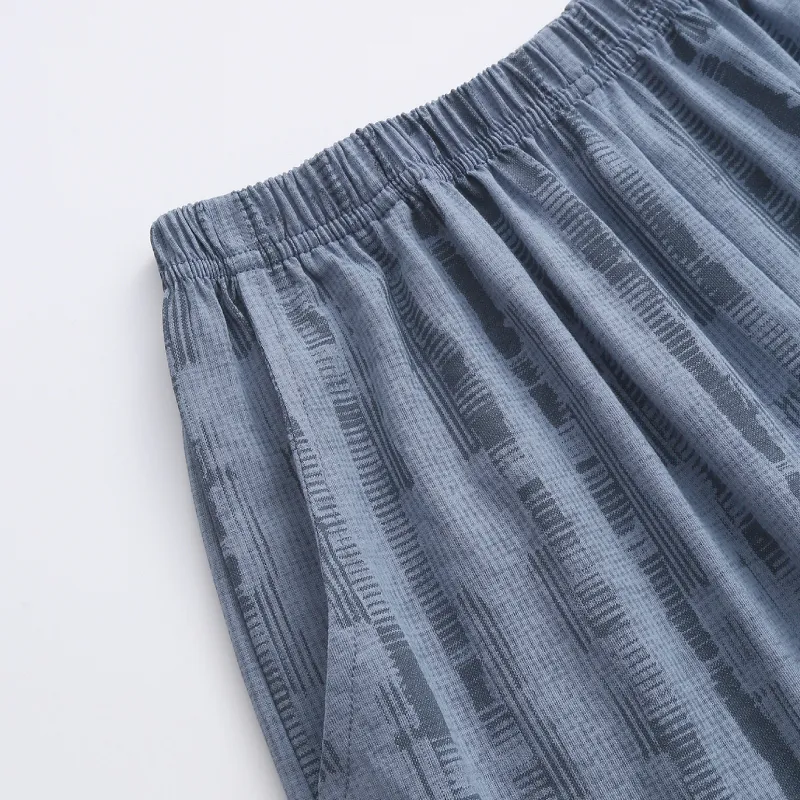 FENTENG Pajama Pants Men's Gentleman Blue-3