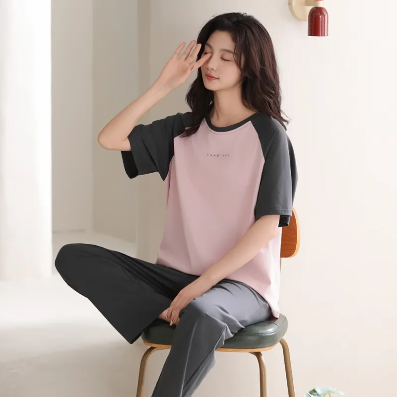 FENTENG Pajama Set Women's Candy Pink-1