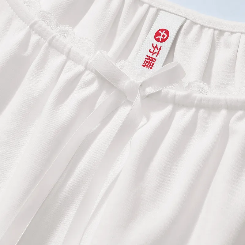 FENTENG Nightgown Women's White-3