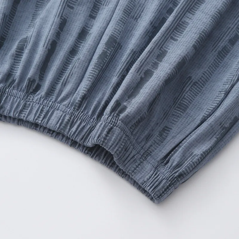 FENTENG Pajama Pants Men's Gentleman Blue-2