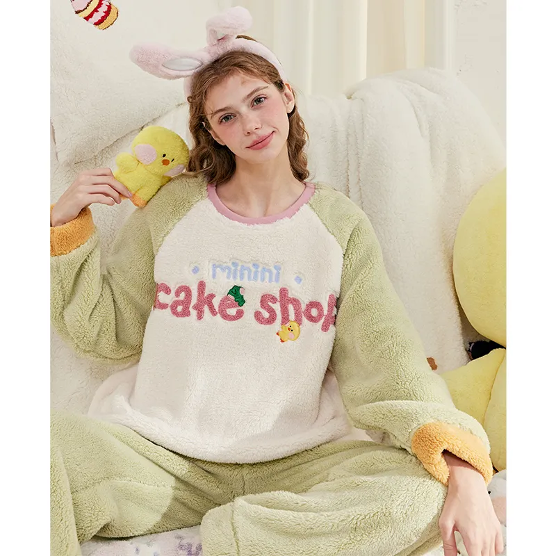 FENTENG Pajama Set Women's Light Green-1