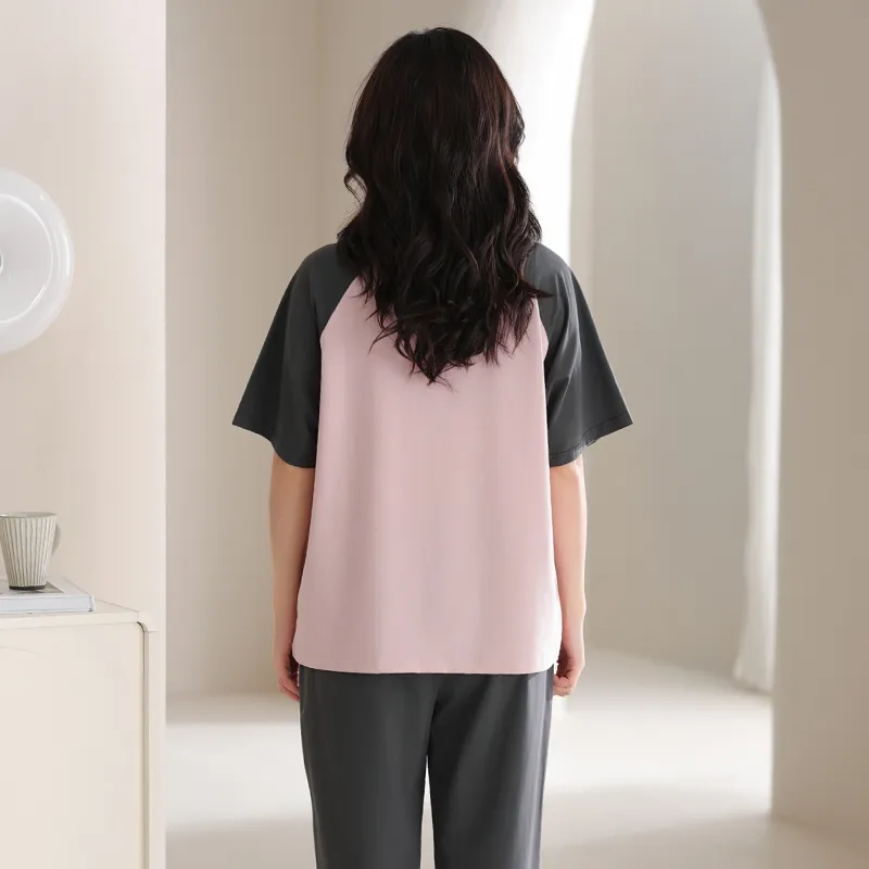 FENTENG Pajama Set Women's Candy Pink-4