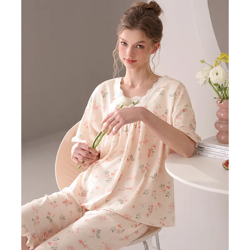 FENTENG Pajama Set Women's Light Shrimp-3